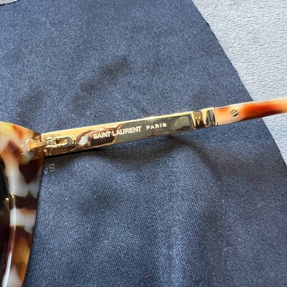 Yves Saint Laurent Cat Eye Tortoise Shell Sunglasses - Picture 9 of 17